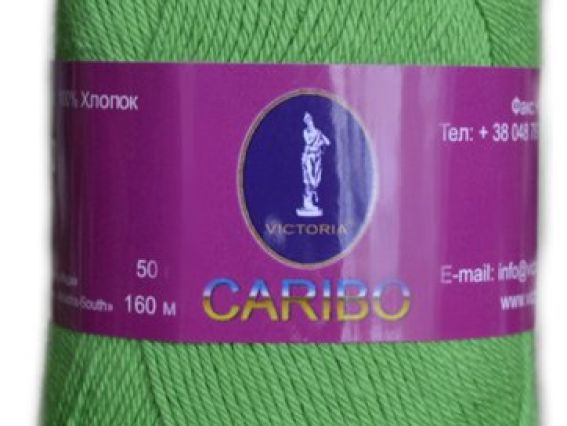Caribo Victoria пряжа 266 зеленый