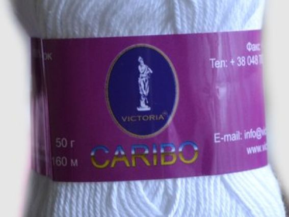 Caribo Victoria пряжа 3851 белый