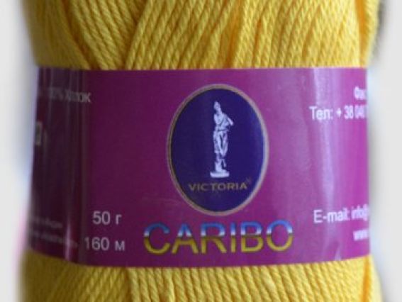 Caribo Victoria пряжа 3863 желтый