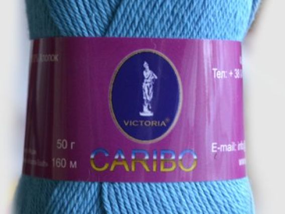 Caribo Victoria пряжа 675 голубой