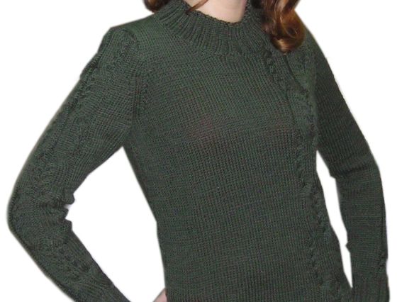 Свитерок с косой подростковый