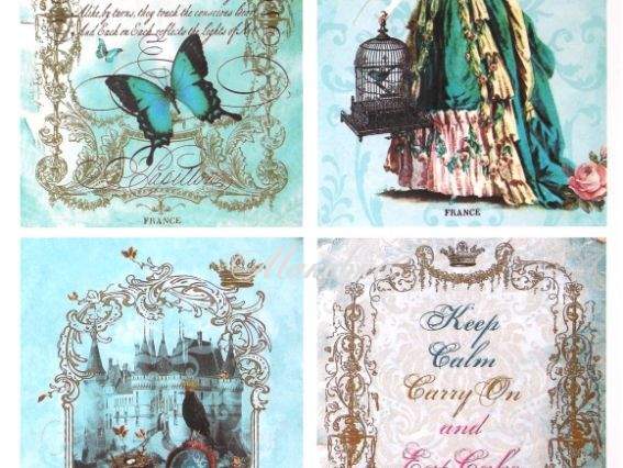 Декупажная карта Винтажные мотивы, 40х30 см, Art