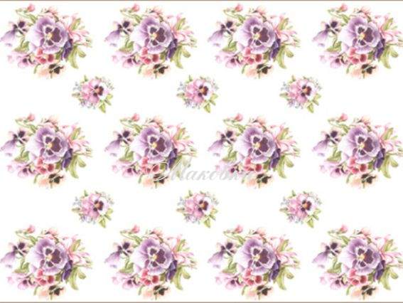 Декупажная карта Фиалковые грезы, 21х29,7 см, Cheap Art