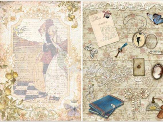 Декупажная карта Любовное письмо, 21х29,7 см, Cheap Art