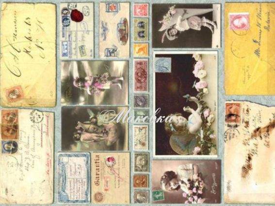 Декупажная карта Старые письма, 21х29,7 см, Cheap Art