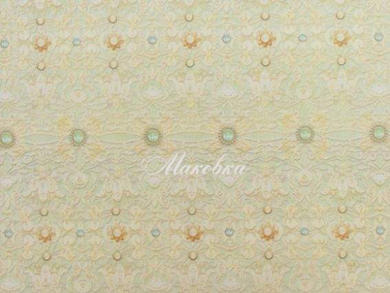 Декупажная карта Аквамариновое кружево, 21х29,7 см, Cheap Art