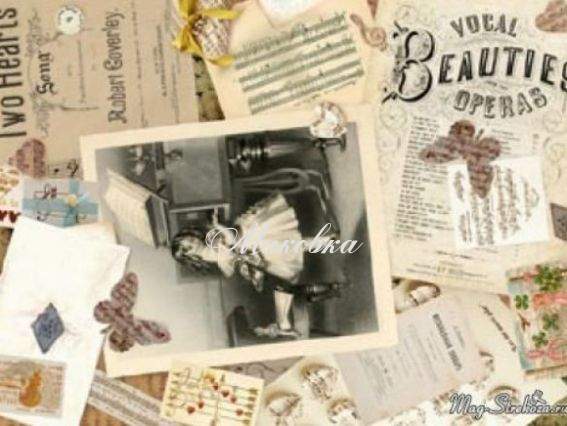 Декупажная карта Дочь музыканта, 30,8х44 см, Cheap Art