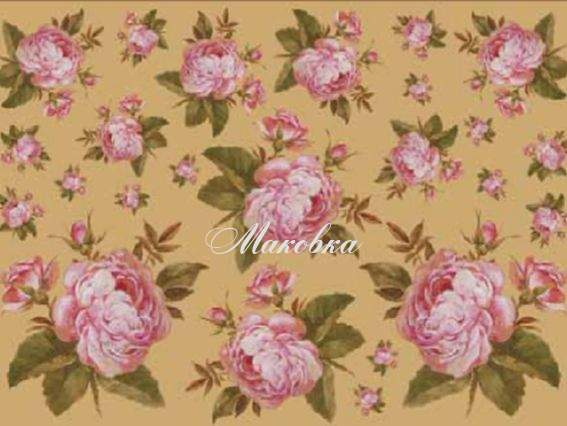 Декупажная карта Розовые розы, 30,8х44 см, Cheap Art
