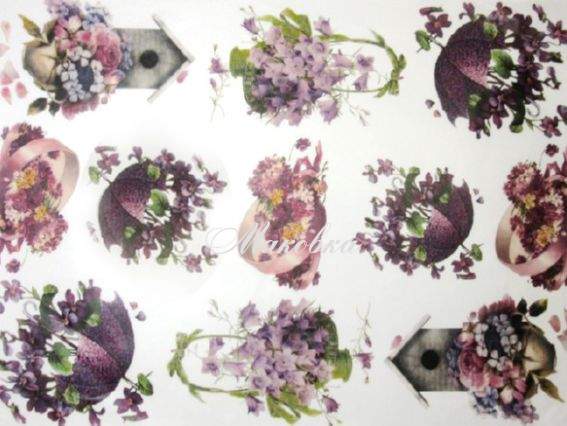 Декупажная карта Сиреневое облако, 30,8х44 см, Cheap Art