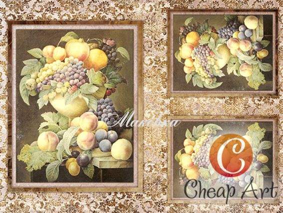 Декупажная карта Изобилие, 30,8х44 см, Cheap Art