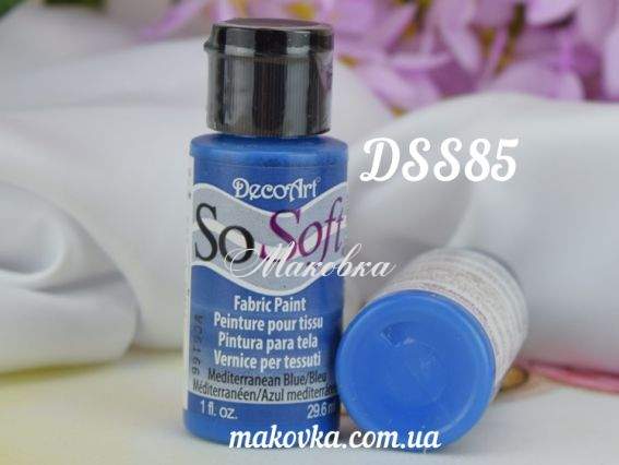 Краска акриловая для ткани, Ультрамарин SoSoft, 29мл, DecoArt DSS85 Краска акриловая для ткани, Ультрамарин SoSoft, 29мл, DecoArt DSS85