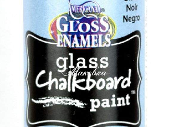 Фарба акрилова, що створює ефект графітної дошки НА СКЛІ , Чорна DS111C-3 Americana DecoArt Фарба акрилова, що створює ефект графітної дошки НА СКЛІ , Чорна DS111C-3 Americana DecoArt