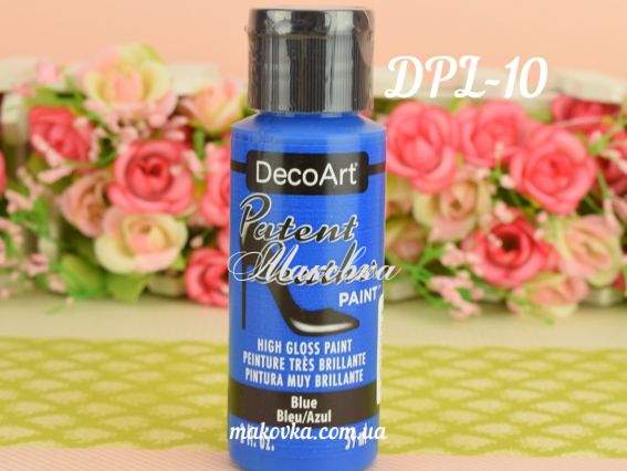 Краска для кожи глянцевая СИНЯЯ, 59мл DecoArt DPL10