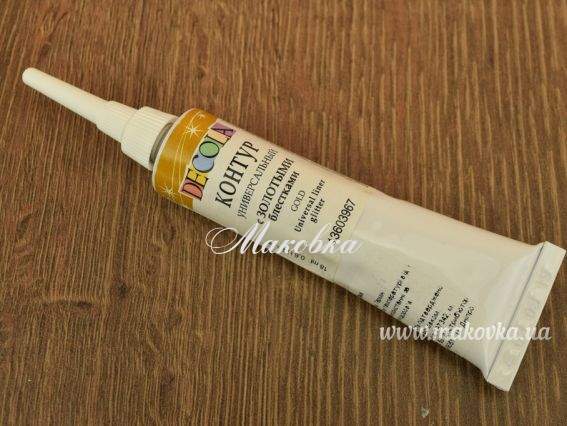 Контур универсальный с золотыми блестками, Decola 13603967  Контур универсальный с золотыми блестками, Decola 13603967 