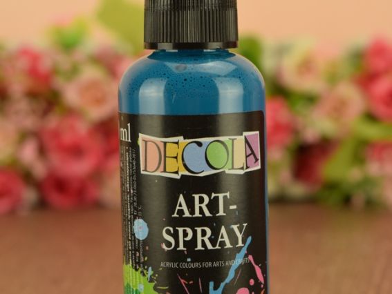 Краска акриловая АРТ-СПРЕЙ, Бирюзовая 50 мл, Decola, 15530507 Краска акриловая АРТ-СПРЕЙ, Бирюзовая 50 мл, Decola, 15530507