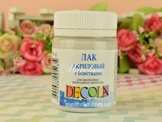 Лак акриловий з блискітками 50 мл Decola, 5828958 Лак акриловий з блискітками 50 мл Decola, 5828958