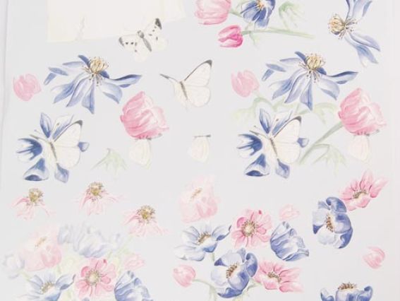 Декупажная бумага для открыток Весенний букет, 21х29,7 см, JEJE Декупажная бумага для открыток Весенний букет, 21х29,7 см, JEJE