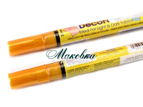 Маркер Золотой, для рисования на темных тканях, 222-s Deco Fabric, Marvy Маркер Золотой, для рисования на темных тканях, 222-s Deco Fabric, Marvy