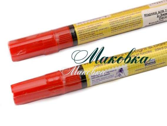 Маркер Красный №2 для рисования на темных тканях, 222-s Deco Fabric, Marvy