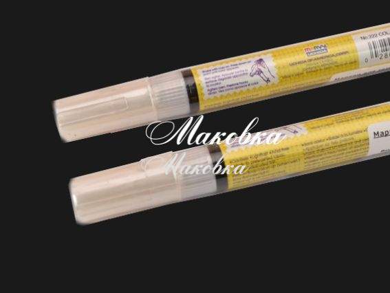 Маркер Белый с перламутром №Р0, для рисования на темных тканях, 222-s Deco Pearl, Marvy