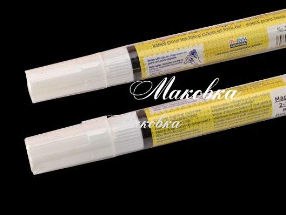 Маркер Белый №0, для рисования на темных тканях, 222-s Deco Fabric, Marvy