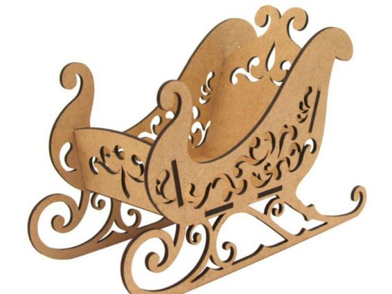 Сани сказочные заготовка из ДВП 25х10х15,5см, ROSA Talent 4801741 Сани сказочные заготовка из ДВП 25х10х15,5см, ROSA Talent 4801741