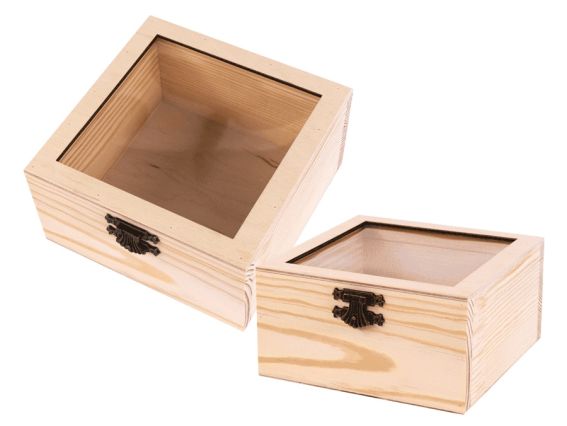 Скринька дерев'яна з замком та прозорим верхом , 481057 ROSA Talent Скринька дерев'яна з замком та прозорим верхом , 481057 ROSA Talent