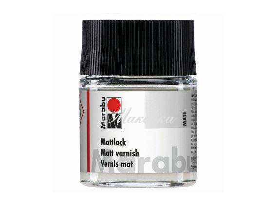 Лак фінішний матовий, на основі розчинника, 50 мл, Marabu 110805000
