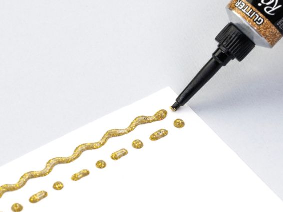 Універсальний акриловий Контур 135160 колір Золото, глітер, 20 мл, ROSA Talent  