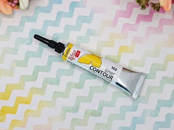 Універсальний акриловий Контур 135102 колір Жовтий, 20 мл, ROSA Talent  