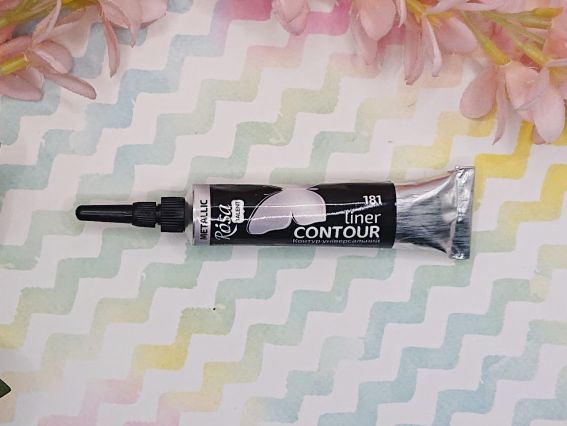 Універсальний акриловий Контур 135181 колір Срібло, 20 мл, ROSA Talent  