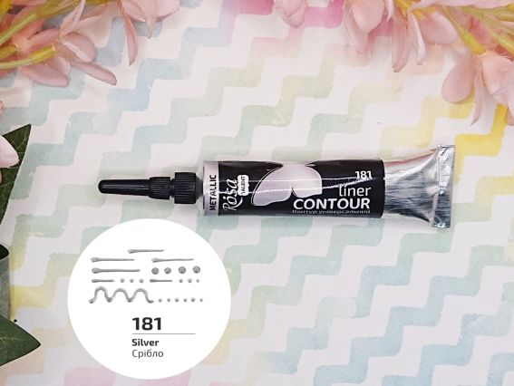 Контур універсальний, Срібло, 20 мл, ROSA Talent  135181 Контур універсальний, Срібло, 20 мл, ROSA Talent  135181