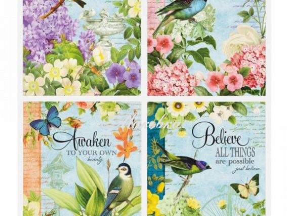 Декупажная карта Ботанический сад, ROSA START 21х29,7 см