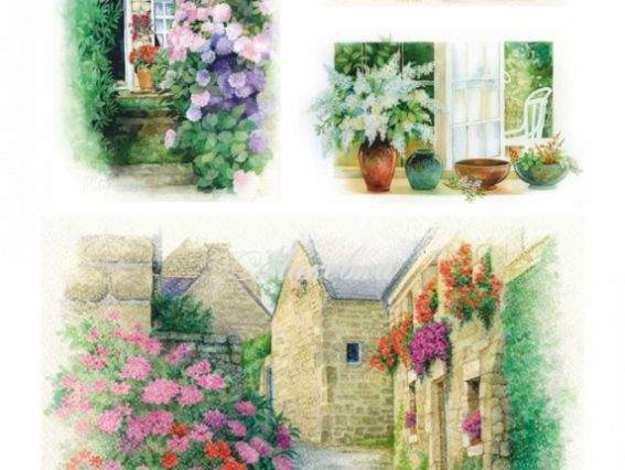 Декупажная карта Летние пейзажи, ROSA START 21х29,7 см Декупажная карта Летние пейзажи, ROSA START 21х29,7 см