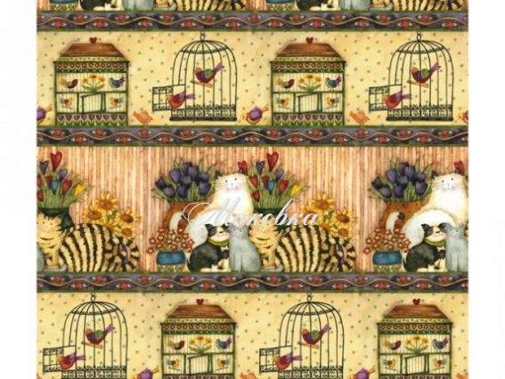 Декупажная карта Домашние любимцы (котики), ROSA START 21х29,7 см Декупажная карта Домашние любимцы (котики), ROSA START 21х29,7 см