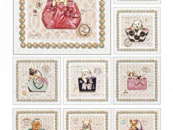 Декупажная карта Дамские любимцы, ROSA START 21х29,7 см Декупажная карта Дамские любимцы, ROSA START 21х29,7 см