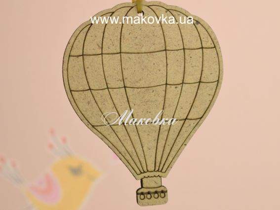 Заготовка фигурка Воздушный шар, из ДВП, ТМ ROSA Talent Заготовка фигурка Воздушный шар, из ДВП, ТМ ROSA Talent
