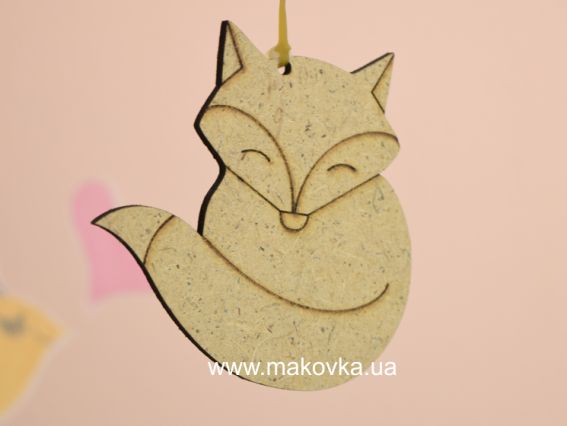 Заготовка фигурка Лисица-2, ДВП, 8х8см, ТМ ROSA Talent Заготовка фигурка Лисица-2, ДВП, 8х8см, ТМ ROSA Talent