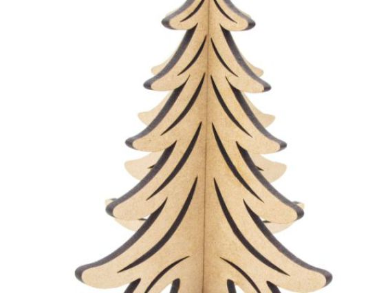 Заготовка для декорирования Елка лесная 3D, МДФ, ROSA TALENT 4801483 Заготовка для декорирования Елка лесная 3D, МДФ, ROSA TALENT 4801483