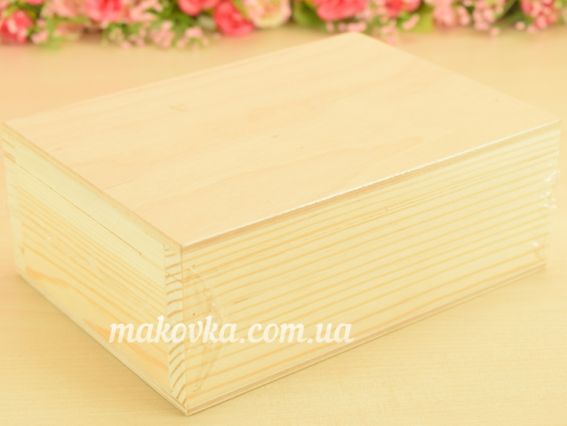 Заготовка дерев'яна шкатулка без замка, розмір 17х6,5х12 см, Rosa Talent 2791013