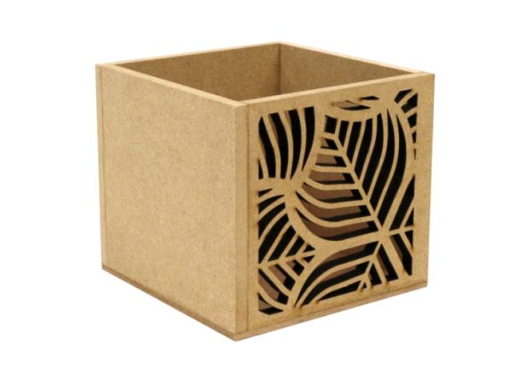 Склянка для ручок серія Вітраж, МДФ, 11х11х10 см, заготовка для декорування Склянка для ручок серія Вітраж, МДФ, 11х11х10 см, заготовка для декорування