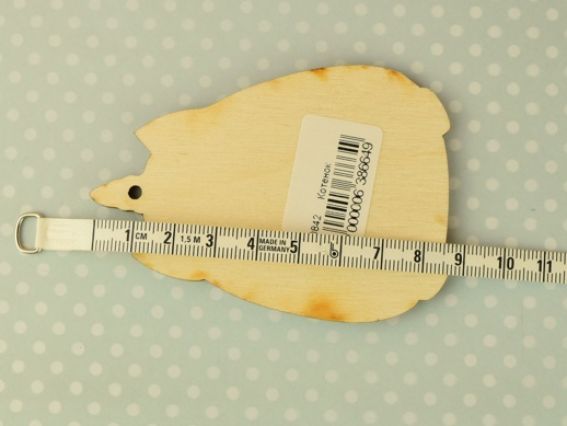 Заготівля для декору фігурка плоска №0842 Кіт - єдиноріг, фанера,9*6,5 см,  