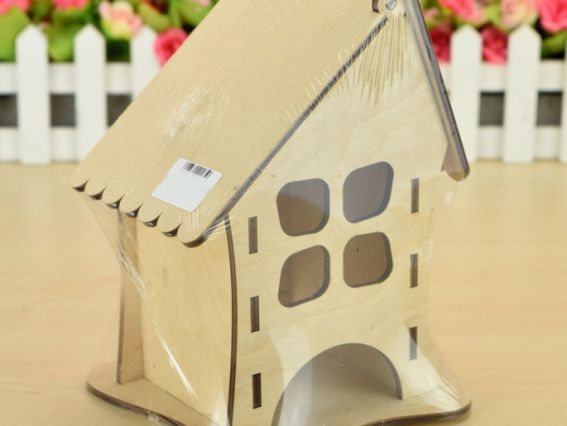 Чайний будиночок №1219, фанера 13х13х19 см Чайний будиночок №1219, фанера 13х13х19 см