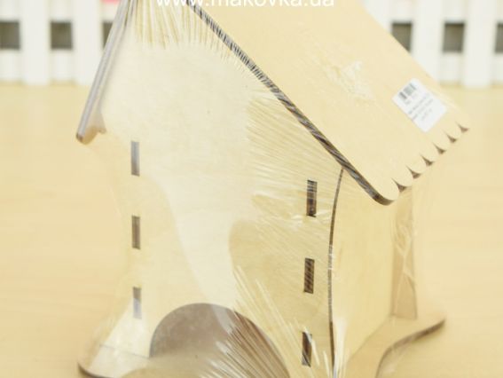 Заготівля для декорування Заготовка Чайний будиночок №1219, фанера 13х13х19см