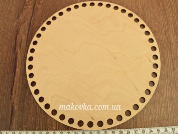 Денце для кошика кругле №382-2, з фанери, діаметр 20см Алісена
