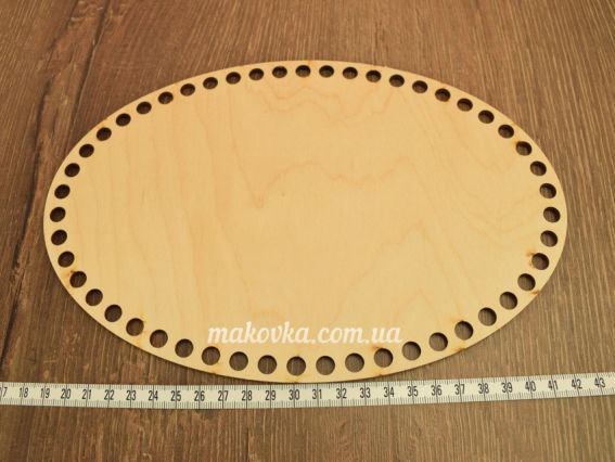Донышко для корзины овальное №383/2, фанера, размер 25х16,6см Алисена