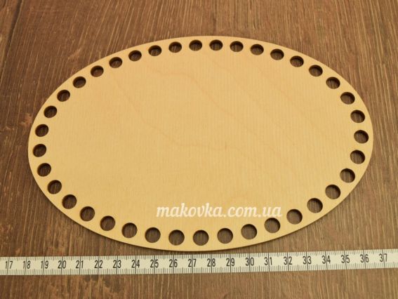 Денце для кошика овальне №383/3, фанера, розмір 20х13,5см, 1 шт, Алісена