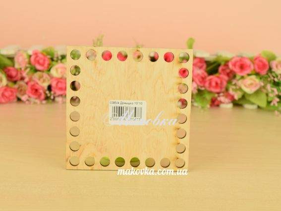 Денце квадратне №385-4, з фанери, сторона 10 см, 1 шт Денце квадратне №385-4, з фанери, сторона 10 см, 1 шт