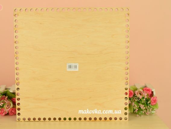 Денце квадратне №385, з фанери, сторона 30см, 1 шт