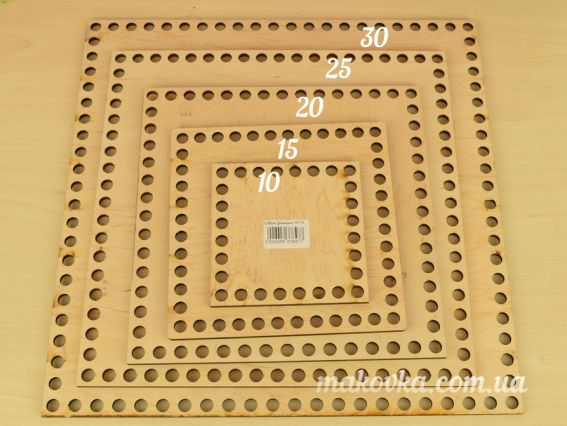 Денце для кошика квадратне №385/4, фанера 10х10 см, Алісена